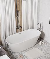 Ванна отдельностоящая Grossman Forta GR-1503M (170х75х58) цвет белый матовый,1 место — фото 5, Акриловые ванны