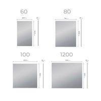 Зеркало с подсветкой VIGO Quadro Comfort 1200 147 — фото 7, Зеркала в ванную комнату