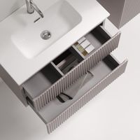 Тумба подвесная SANCOS Snob R 690х390х500, c двумя ящиками оснащенными доводчиками, Doha Soft, арт. арт-SNR70/39SM — фото 2, Тумбы под раковину