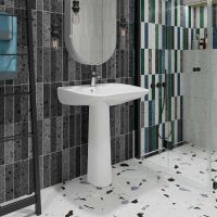 Раковина КЕРАМИН ИНКЛЮЖН 60 белый глянец CDB00021472 арт-4810531139010 — фото 4, Раковины подвесные