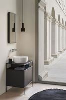 раковина накладная NUBES Ø40 без перелива серый матовый арт-903917 — фото 4, Раковины накладные