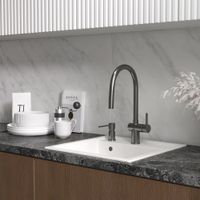 Смеситель Reflexion Lago RX9902GD для кухни с гибким изливом и подключением к фильтру, брашированное золото — фото 59, Смесители для кухни