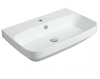 Раковина SIMAS BADEN BADEN подвесная или накладная с одним отверстием цвет белый BB12 — фото 1, Раковины накладные