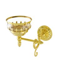 VERSAILLES Мыльница настенная, хрусталь декор золото/золото 32631 — фото 1, Мыльницы