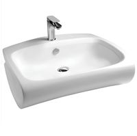 Раковина Artceram Hi Line подвесная отверстия для смесителя одно цвет белый арт-HIL004 01 00 — фото 3, Раковины подвесные