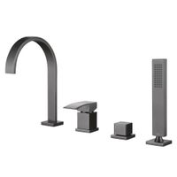 Товар: Смеситель ABBER Wasserfall AF8613NG на борт ванны, никель - фото 1 Смеситель ABBER Wasserfall AF8613NG на борт ванны, никель — фото 1, Смесители на борт ванны