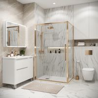 Товар: Боковая стенка Grossman Cosmo (100х195) золото сатин,стекло прозрачное, 1 место арт-200.K33.02.100.32.00 - фото 2 Боковая стенка Grossman Cosmo (100х195) золото сатин,стекло прозрачное, 1 место арт-200.K33.02.100.32.00 — фото 2, Боковые стенки