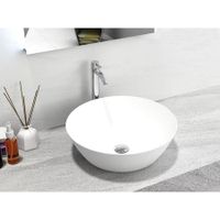 Раковина Piemont 450 круглая, белый матовый, MonteBianco арт-12043 — фото 3, Раковины накладные