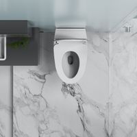 Унитаз ABBER Bequem подвесной белый с импульсным смывом арт-AC1124P — фото 6, Подвесные унитазы