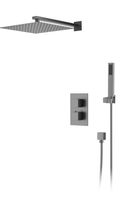 Душевая система встраиваемая с термостатом D&K Bayern.Liszt , серый графит арт-DA2515706A04 — фото 1, Встраиваемые душевые комплекты