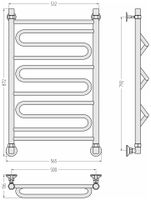 Товар: Полотенцесушитель водяной Стилье Аксиома-30 800х500 Без покрытия арт-00663-8050 - фото 4 Полотенцесушитель водяной Стилье Аксиома-30 800х500 Без покрытия арт-00663-8050 — фото 4, Водяные полотенцесушители