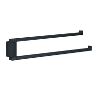 Полотенцедержатель COLOMBO DESIGN MINI Q B5012.GM двойной цвет графит матовый — фото 3, Полотенцедержатели