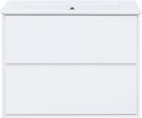 Тумба под раковину Aquanet Милан 85 белый глянец арт-00339967 — фото 5, Тумбы под раковину