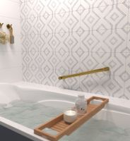 Поручень прямой Поручень Сунержа прямой d 28 мм / L 500 Состаренная латунь арт-051-3012-0500 — фото 2, Поручни для ванной