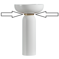 Кольцо для пьедестала Artceram Jolie цвет золото арт-ACA073 53 — фото 5, Смеситель для душа