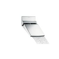 Верхний душ, Hansgrohe, Raindance Rainfall, тип установки-настенный, ширина, мм-153, глубина, мм-156, форма-прямоугольная, количество режимов-1, тип струи-Stream, держатель-есть, цвет-хром арт-26443000 — фото 1, Верхние души