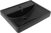 Раковина Aquanet Ирис 60 черная матовая арт-00329247 — фото 4, Раковины встраиваемые сверху