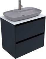 Тумба под раковину Allen Brau Activity 70 1.34003.AM антрацит матовый/черный браш — фото 6, Тумбы под раковину