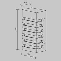 Товар: Настенный светильник (бра) Outdoor O034WL-01B - фото 7 Настенный светильник (бра) Outdoor O034WL-01B — фото 7, Уличное освещение