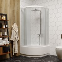 Ограждение VIVA90B N душевое Ceruttispa без поддона (90x90x195) — фото 192, Прямоугольные душевые уголки