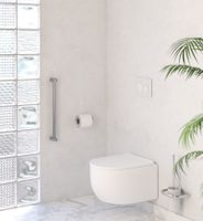 Поручень прямой Поручень Сунержа прямой d 28 мм / L 500 Сатин арт-071-3012-0500 — фото 1, Поручни для ванной