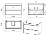 Тумба под раковину арт-BAL-06080-01-012Я — фото 6, Тумбы под раковину