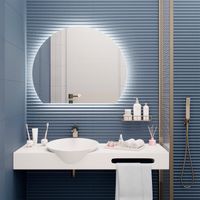 Зеркало с LED-подсветкой MOON (80*100) /AQUA DE MARCO Moon80/100 — фото 7, Зеркала в ванную комнату