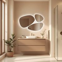 Зеркало ABBER Teil с подсветкой, бесконтактный выключатель, диммер арт-AG6503S — фото 2, Зеркала в ванную комнату