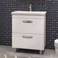 Тумба под раковину VIGO Plaza 70 напольная белый (tn.PLA.COM.70.2Y) — фото 2, Тумбы под раковину