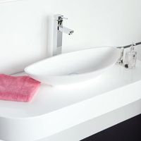 Раковина Gondola округлая, белый матовый, MonteBianco арт-13042 — фото 3, Раковины накладные