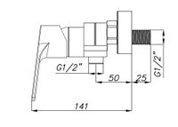 Товар: Смеситель для душа AZARIO TREYA без излива, хром арт-AZ-15680621 - фото 1 Смеситель для душа AZARIO TREYA без излива, хром арт-AZ-15680621 — фото 1, Смеситель для душа