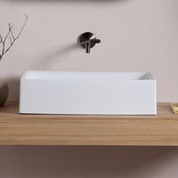 Раковина Scarabeo SKINNY накладная без перелива без отверстий цвет белый арт-5414 — фото 5, Раковины накладные