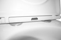 Сет: Инсталляция для подвесного унитаза AZARIO NEW 3/6л + Унитаз Azario Teramo, подвесной, безободковый, смыв "Скрытое Торнадо", сиденье микролифт + Клавиша смыва, оружейная сталь арт-AZ-501A+AZ-0052-UQ3+AZ-003.08 — фото 11, Комплекты унитаз + инсталляция