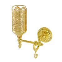 VERSAILLES Стакан настенный, стекло декор золото/золото арт-32687 — фото 1, Стаканы для зубных щеток