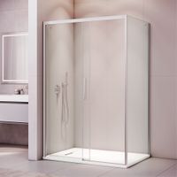 Душевой уголок RGW LE-41 (LE-12 + Z-050-2) 1400x800, профиль хром, стекло прозрачное, арт-34124184-011 — фото 3, Прямоугольные душевые уголки