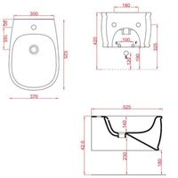 Биде Artceram Azuley подвесной с одним отверстием цвет черный арт-AZB001 03 00 — фото 2, Биде подвесные