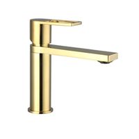 KUB смеситель умывальник, без д/к (мат.золото) арт-54-020-brg — фото 1, Смесители для раковины