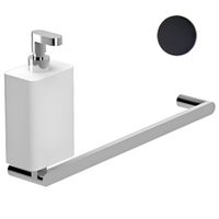 Полотенцедержатель с дозатором жидкого мыла Webert Living , черный арт-LV501501560 — фото 1, Дозаторы