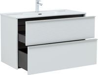 Товар: Тумба с раковиной Aquanet Вита 100 цв. белый матовый 00339163 - фото 8 Тумба с раковиной Aquanet Вита 100 цв. белый матовый 00339163 — фото 8, Тумбы с раковиной