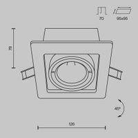 Встраиваемый светильник Technical арт-DL008-2-01-W — фото 9, Точечные светильники