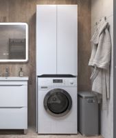 Товар: Шкаф для стиральной машины VIGO Grani 640 напольный белый (036) - фото 2 Шкаф для стиральной машины VIGO Grani 640 напольный белый (036) — фото 2, Шкафы для ванной