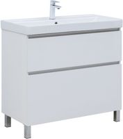 Товар: Тумба под раковину Aquanet Вега 90 напольная, белый глянец 00344124 - фото 10 Тумба под раковину Aquanet Вега 90 напольная, белый глянец 00344124 — фото 10, Тумбы под раковину