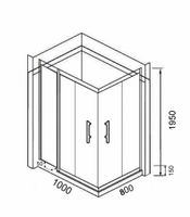 Ограждение VIVA90B N душевое Ceruttispa без поддона (90x90x195) — фото 47, Прямоугольные душевые уголки