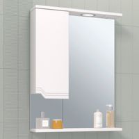 Зеркальный шкаф VIKTORIA 55 /левый/ AQUA DE MARCO 1055CVIC/L — фото 1, Зеркальные шкафы в ванную