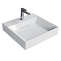 Раковина "LUXOR-60 см" белая глянец, на стиральную машину 11.R01.60.000 — фото 1, Раковины