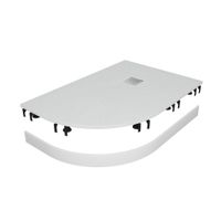 Душевой поддон асимметричный RGW ST/AR-W Белый (Комплект) 900x1200 16154129-01RK — фото 5, Душевые поддоны