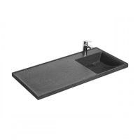 Раковина ЛОНДРИ 105, правая, графит 1A72223KLH21R — фото 1, Раковины