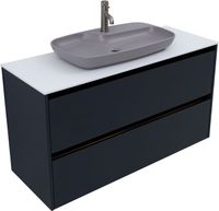 Тумба под раковину Allen Brau Activity 120 1.34007.AM антрацит матовый/черный браш — фото 3, Тумбы под раковину