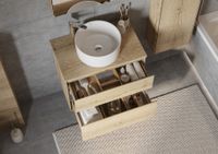 Столешница ЛИБЕРТИ 75, дуб эльвезия 1A281003LYC70 — фото 8, Столешницы под раковину