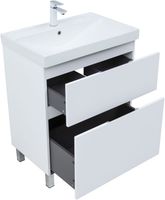 Товар: Тумба с раковиной Aquanet Алвита new 70 (Flat) напольная 2 ящ. цв. белый матовый 00345677 - фото 12 Тумба с раковиной Aquanet Алвита new 70 (Flat) напольная 2 ящ. цв. белый матовый 00345677 — фото 12, Тумбы с раковиной